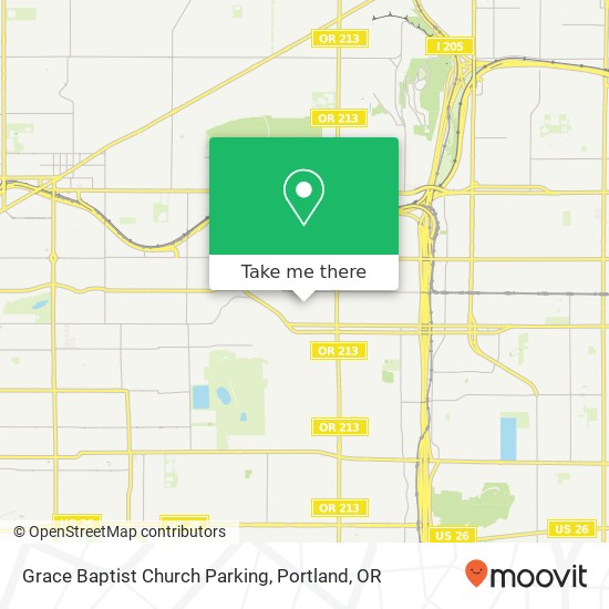 Mapa de Grace Baptist Church Parking