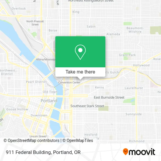 911 Federal Building map