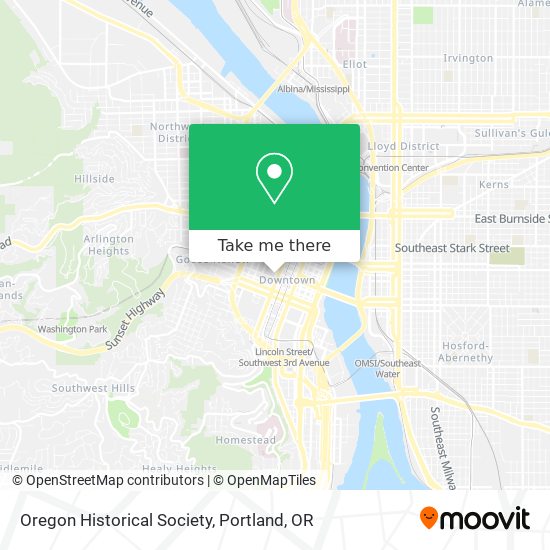 Mapa de Oregon Historical Society