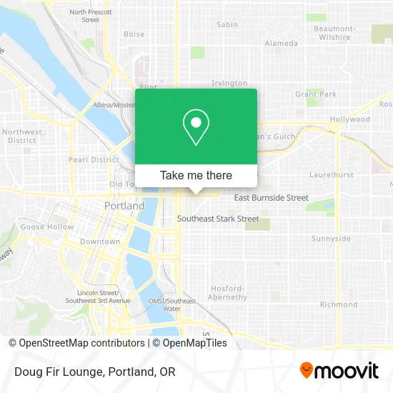 Doug Fir Lounge map