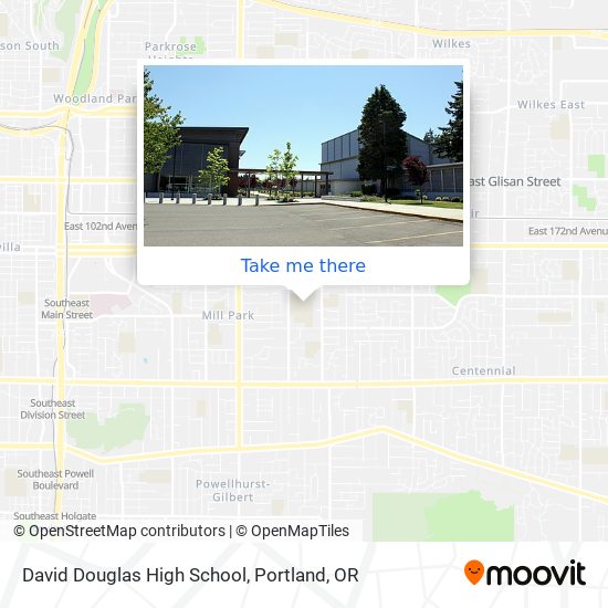 Mapa de David Douglas High School