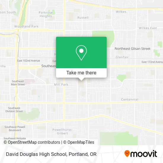 Mapa de David Douglas High School