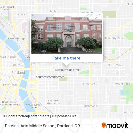 Mapa de Da Vinci Arts Middle School