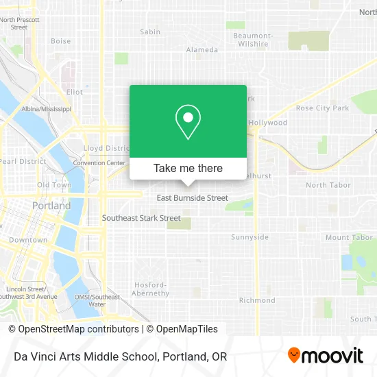 Mapa de Da Vinci Arts Middle School
