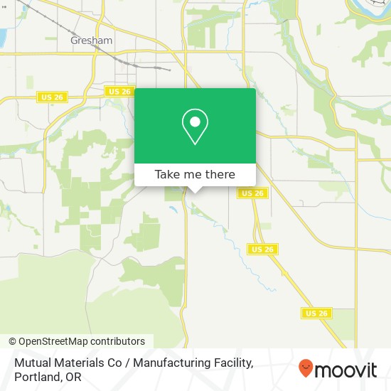 Mutual Materials Co / Manufacturing Facility map