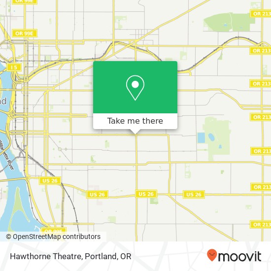 Hawthorne Theatre map