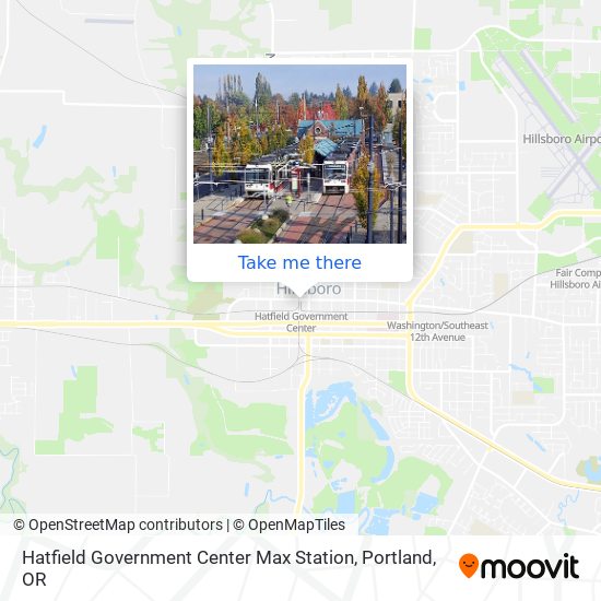 Hatfield Government Center Max Station map