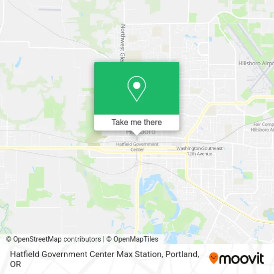 Hatfield Government Center Max Station map