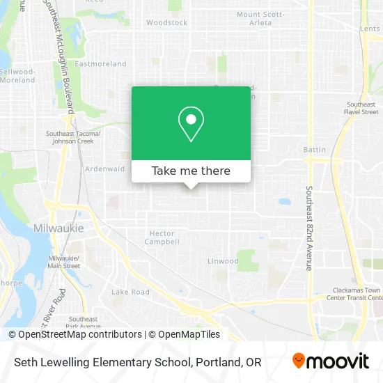 Mapa de Seth Lewelling Elementary School