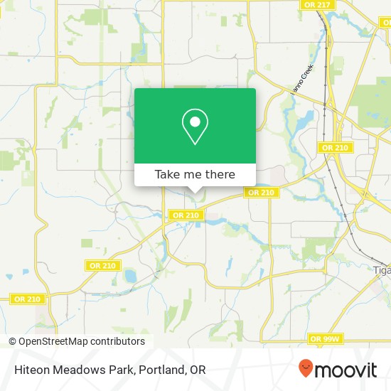Mapa de Hiteon Meadows Park