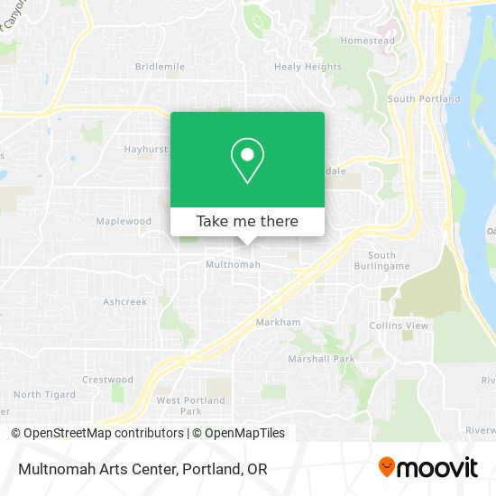Mapa de Multnomah Arts Center