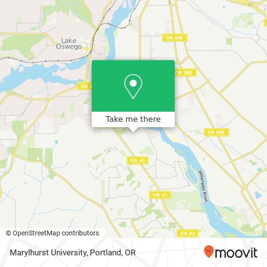 Marylhurst University map
