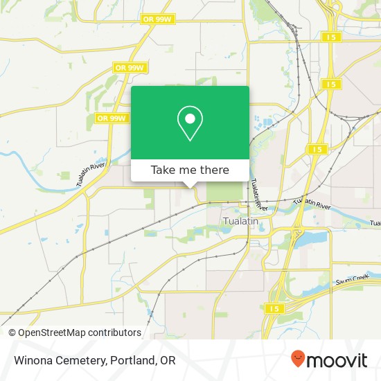 Winona Cemetery map