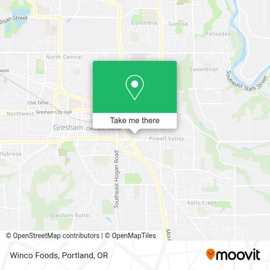 Winco Foods map