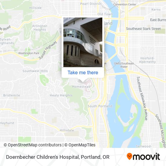 Mapa de Doernbecher Children's Hospital