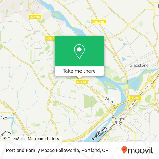 Portland Family Peace Fellowship map
