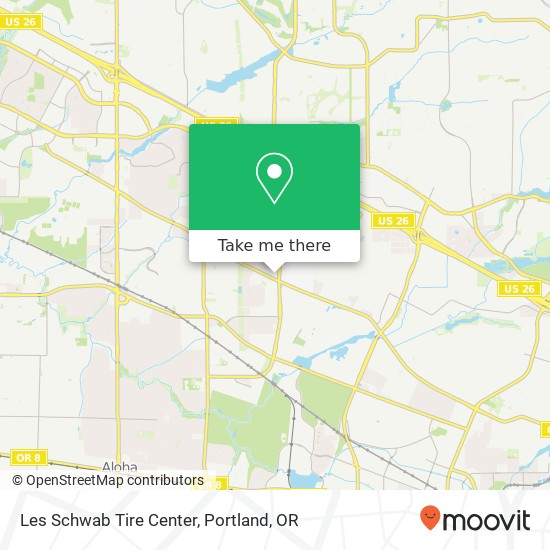 Les Schwab Tire Center map