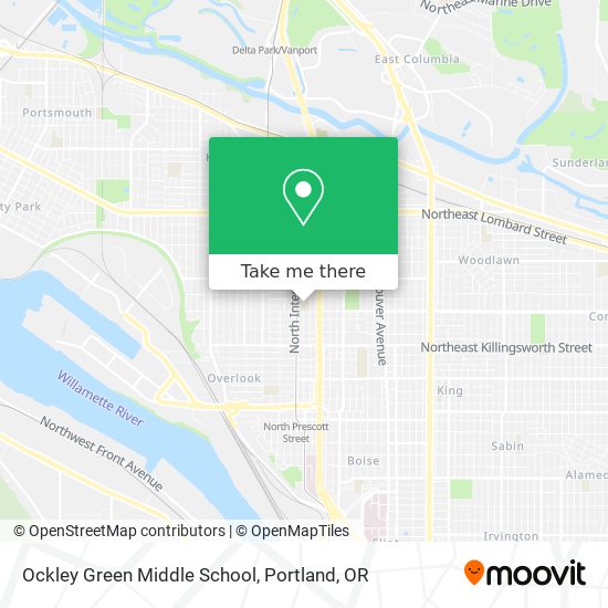 Ockley Green Middle School map