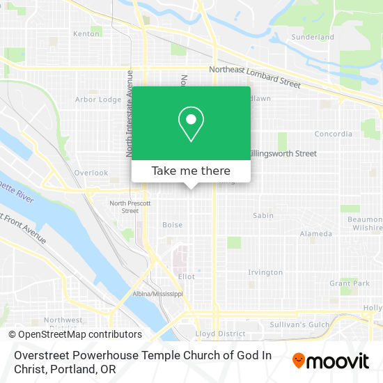 Mapa de Overstreet Powerhouse Temple Church of God In Christ