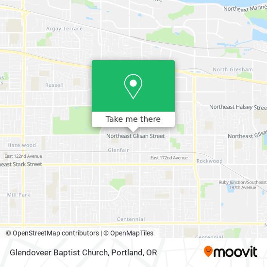 Mapa de Glendoveer Baptist Church