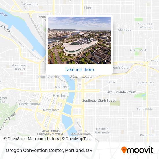 Mapa de Oregon Convention Center