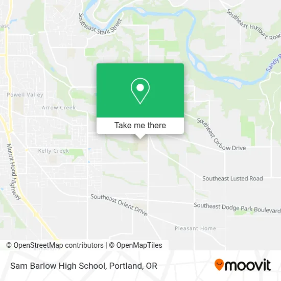 Sam Barlow High School map