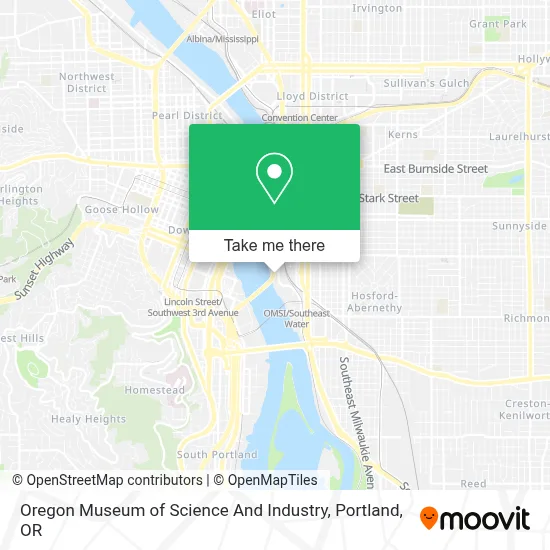 Oregon Museum of Science And Industry map