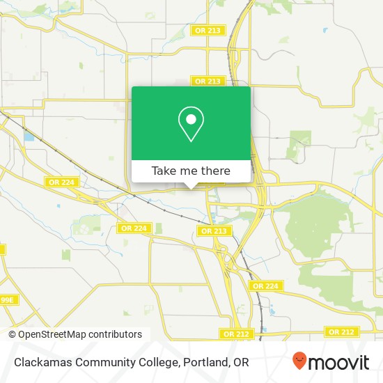 Clackamas Community College map