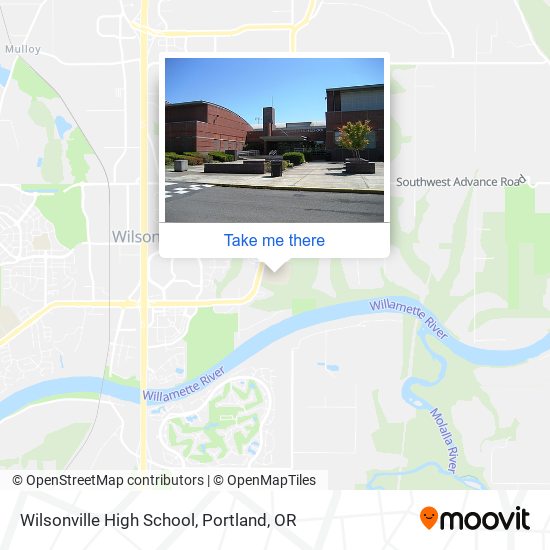Wilsonville High School map