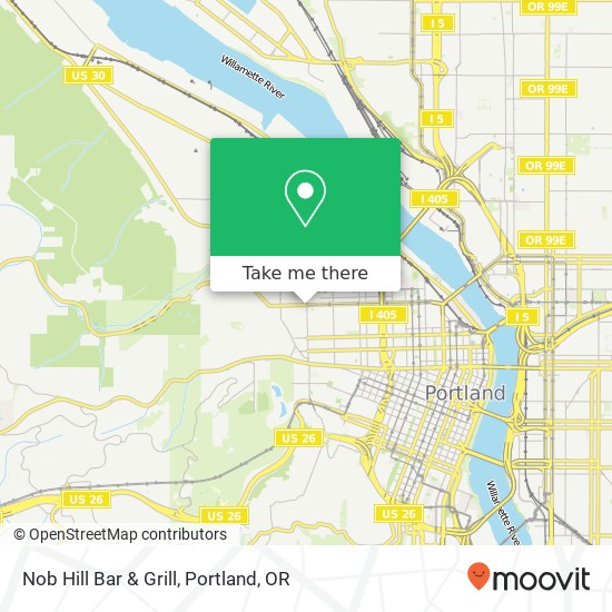 Mapa de Nob Hill Bar & Grill