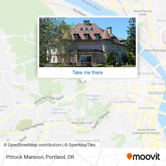 Mapa de Pittock Mansion