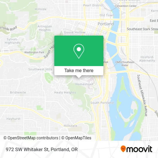 972 SW Whitaker St map