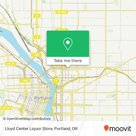 Mapa de Lloyd Center Liquor Store