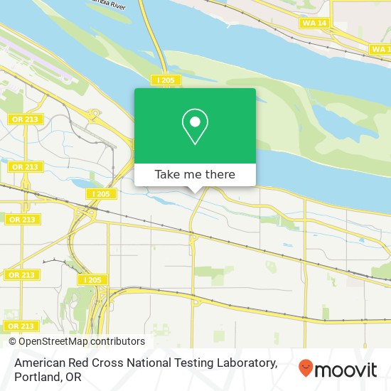 American Red Cross National Testing Laboratory map