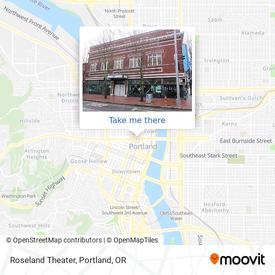 Roseland Theater map