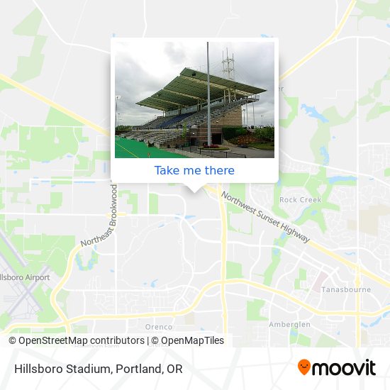 Hillsboro Stadium map