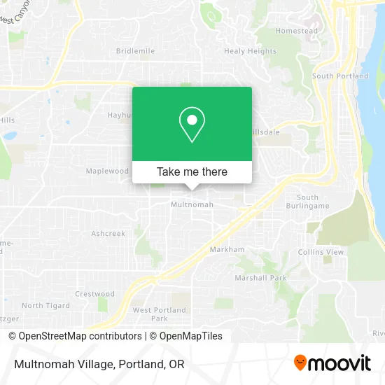 Mapa de Multnomah Village