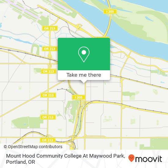Mapa de Mount Hood Community College At Maywood Park