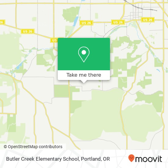 Mapa de Butler Creek Elementary School