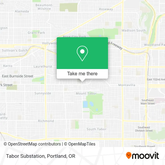 Mapa de Tabor Substation