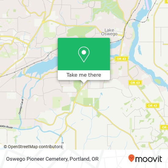 Mapa de Oswego Pioneer Cemetery