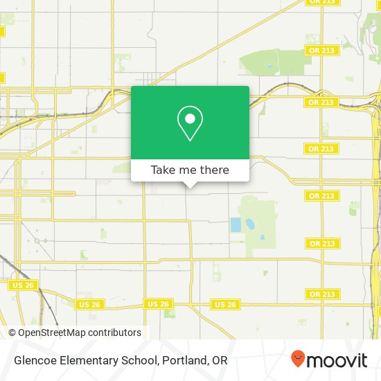Mapa de Glencoe Elementary School