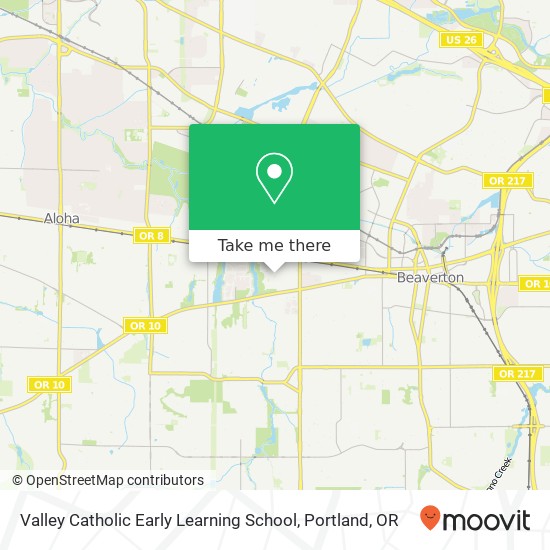 Mapa de Valley Catholic Early Learning School