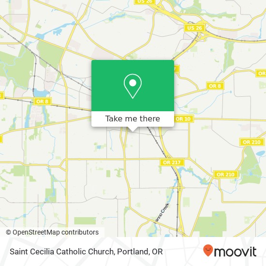 Saint Cecilia Catholic Church map