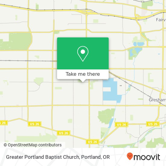 Greater Portland Baptist Church map