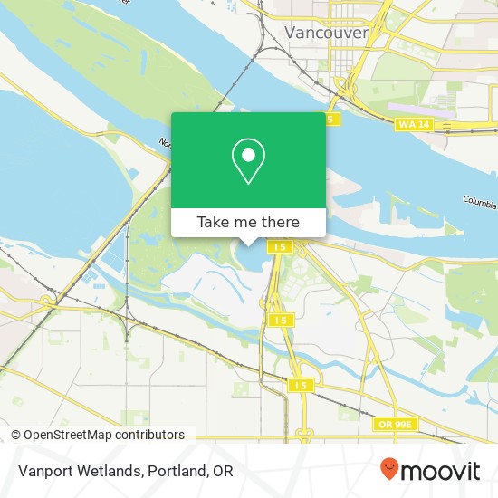 Vanport Wetlands map