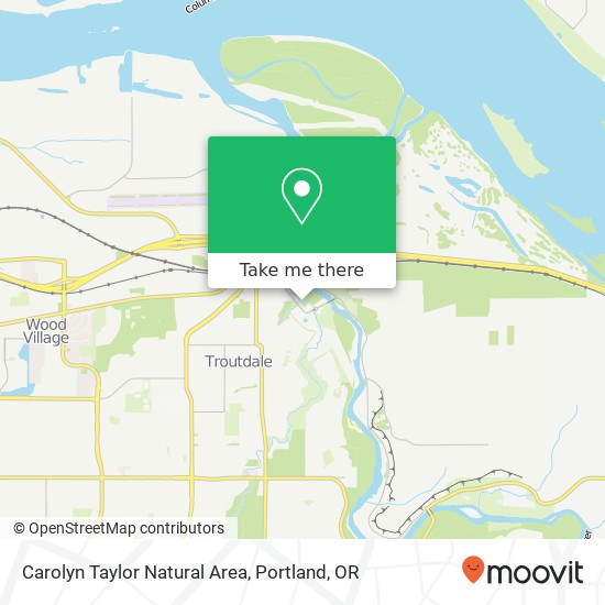 Carolyn Taylor Natural Area map