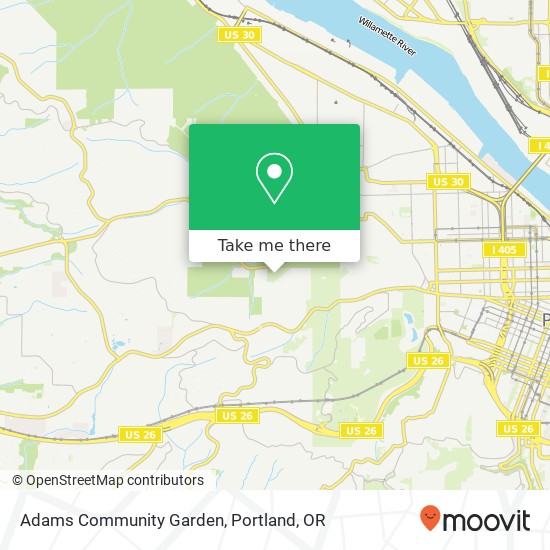 Mapa de Adams Community Garden