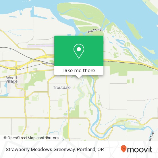 Strawberry Meadows Greenway map