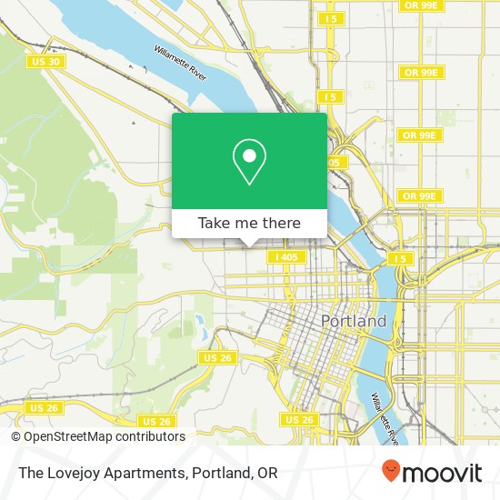 The Lovejoy Apartments map
